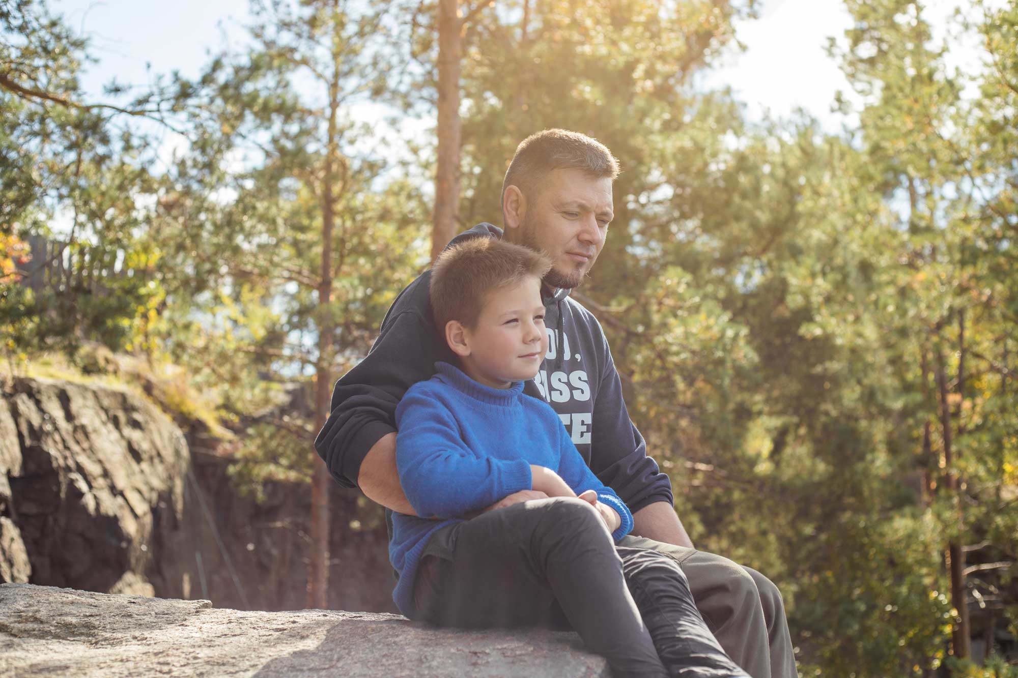 father-and-son-outside